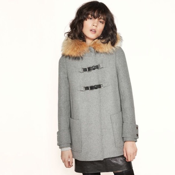 Gorgeous Maje two tone Ganxia duffle coat - Picture 6 of 7